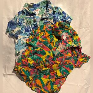 2 Shirt Bundle - Cat & Jack 3T Multicolor Patterned Shirts